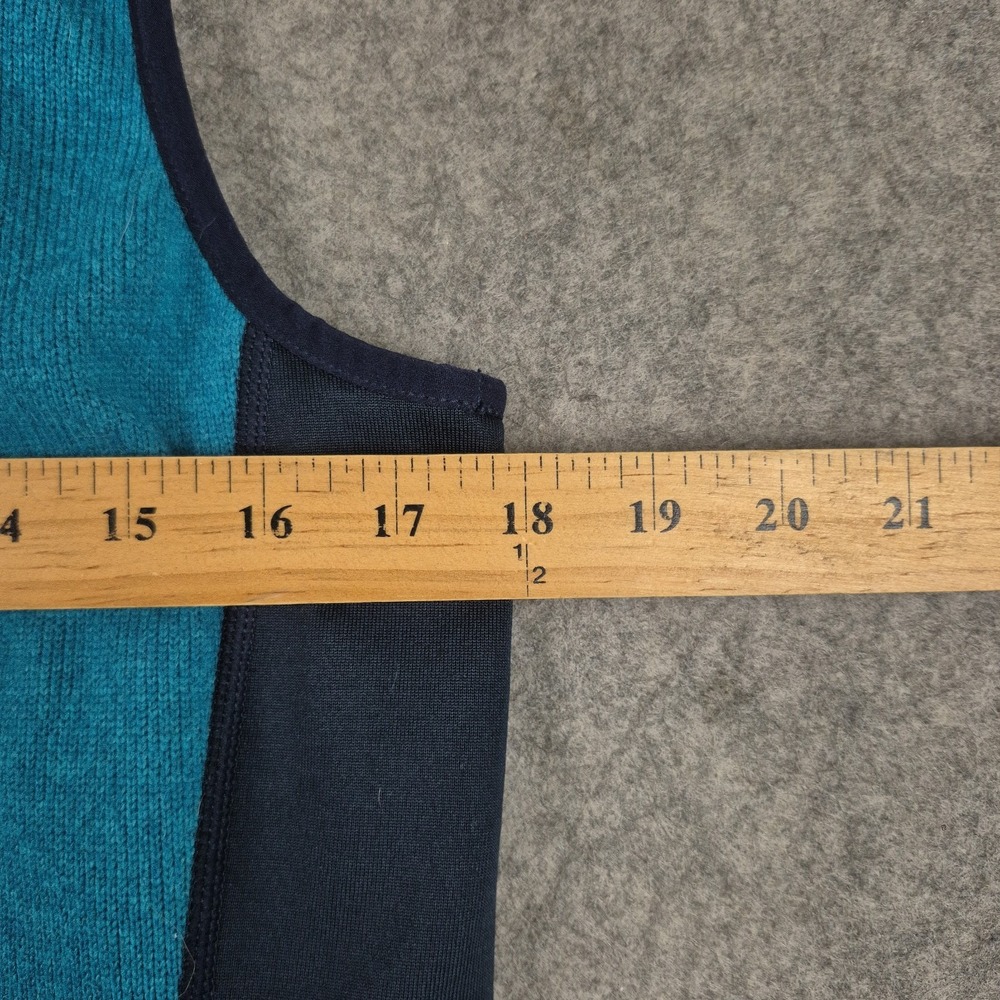 Patagonia Better Sweater Vest Womens M Blue Fleece Full Zip Outdoor Mock Neck - Picture 7 of 8